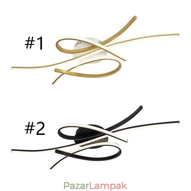 Minimalista süllyesztett alumínium Art pillangós mennyezeti lámpa