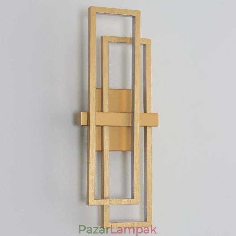 Minimalista süllyesztett alumínium művészeti geometriai négyzet alakú mennyezeti lámpa