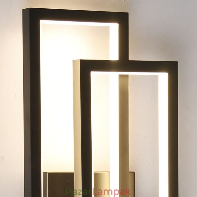 Minimalista süllyesztett alumínium művészeti geometriai négyzet alakú mennyezeti lámpa