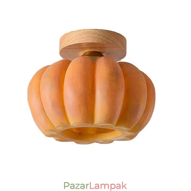 Egyfejes Pumpkin süllyesztett japán retro mennyezeti lámpák
