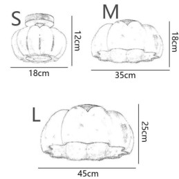 Egyfejes Pumpkin süllyesztett japán retro mennyezeti lámpák