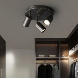 Modern süllyesztett tartó arany fekete süllyesztett tartó 3 fényű Copper Art otthoni világítással
