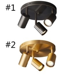 Modern süllyesztett tartó arany fekete süllyesztett tartó 3 fényű Copper Art otthoni világítással