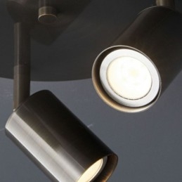 Modern süllyesztett tartó arany fekete süllyesztett tartó 3 fényű Copper Art otthoni világítással