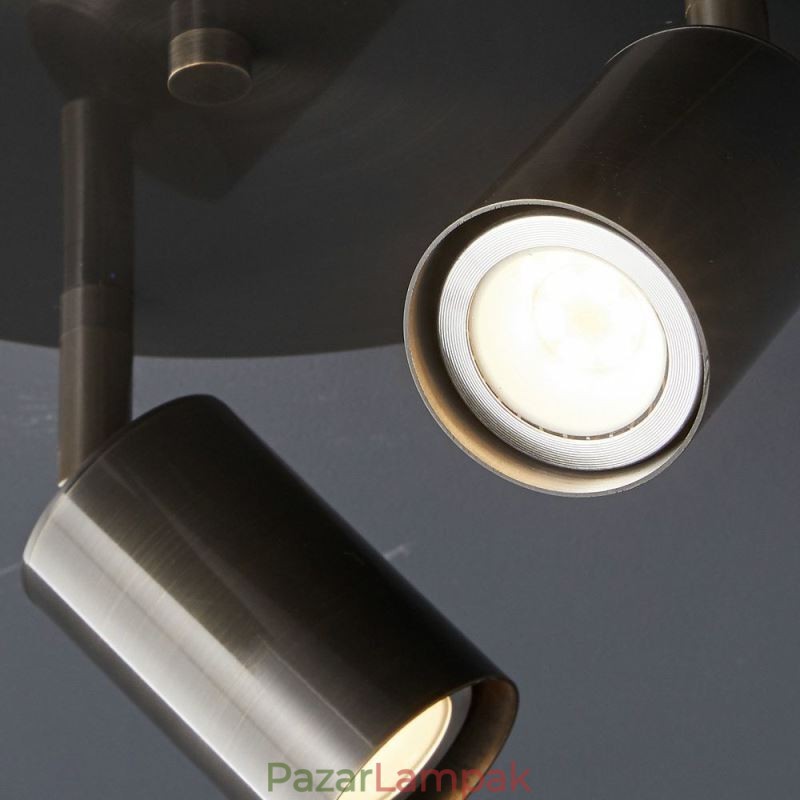Modern süllyesztett tartó arany fekete süllyesztett tartó 3 fényű Copper Art otthoni világítással