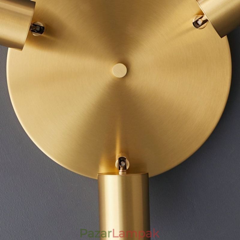 Modern süllyesztett tartó arany fekete süllyesztett tartó 3 fényű Copper Art otthoni világítással