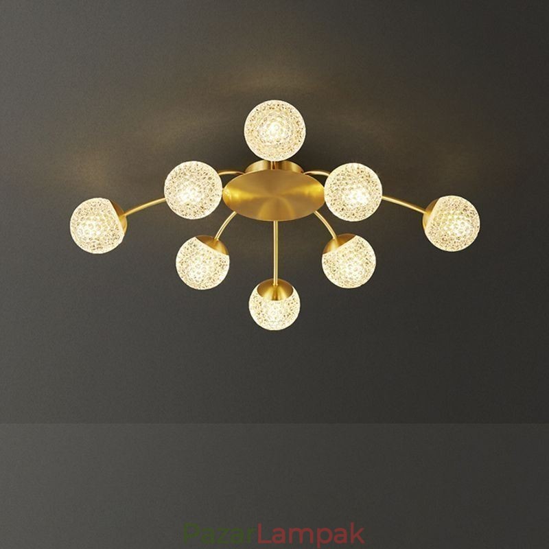 Modern süllyesztett arany mennyezeti lámpa dekoratív lámpatest