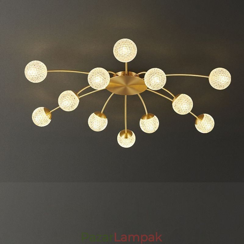 Modern süllyesztett arany mennyezeti lámpa dekoratív lámpatest
