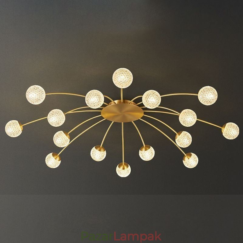 Modern süllyesztett arany mennyezeti lámpa dekoratív lámpatest