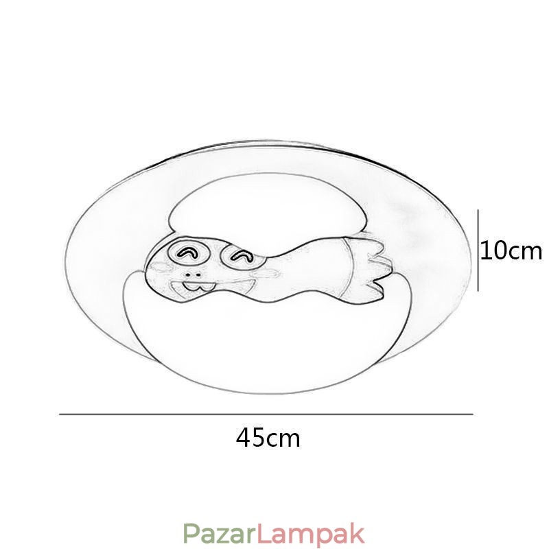 Rajzfilm süllyeszthető modern dekoratív mennyezeti lámpa