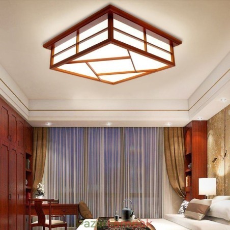 Retro stílusú mennyezeti lámpa, négyzet alakú süllyesztett tartó