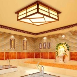 Retro stílusú mennyezeti lámpa, négyzet alakú süllyesztett tartó