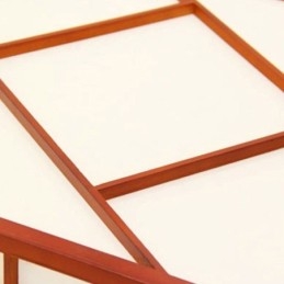 Retro stílusú mennyezeti lámpa, négyzet alakú süllyesztett tartó