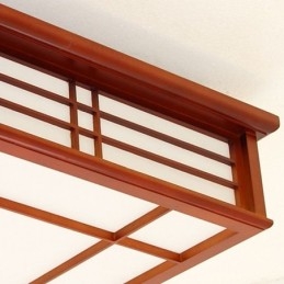 Retro mennyezeti fényű dekoratív fa mennyezeti lámpa