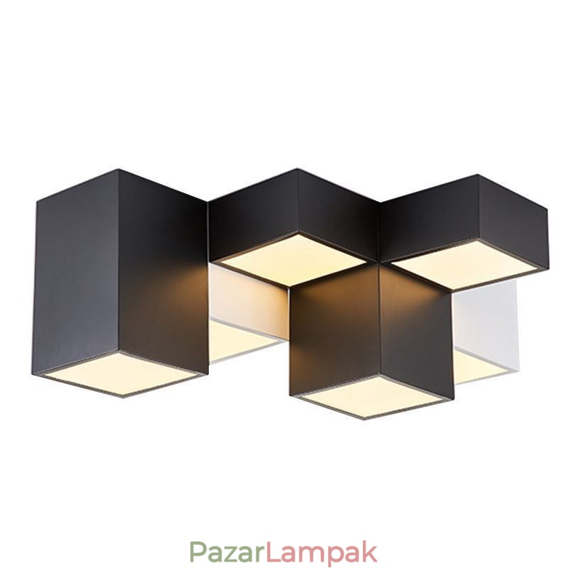 Modern mennyezeti lámpa Rubik-kocka mennyezeti világítás
