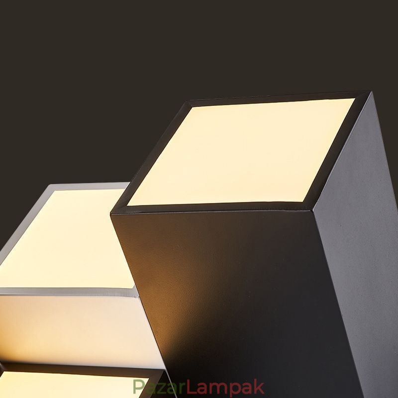 Modern mennyezeti lámpa Rubik-kocka mennyezeti világítás