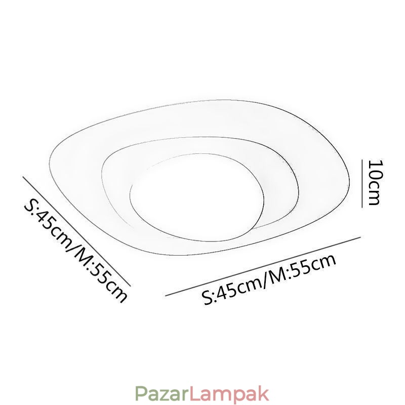 Nordic mennyezeti fény hullámos mennyezeti lámpa