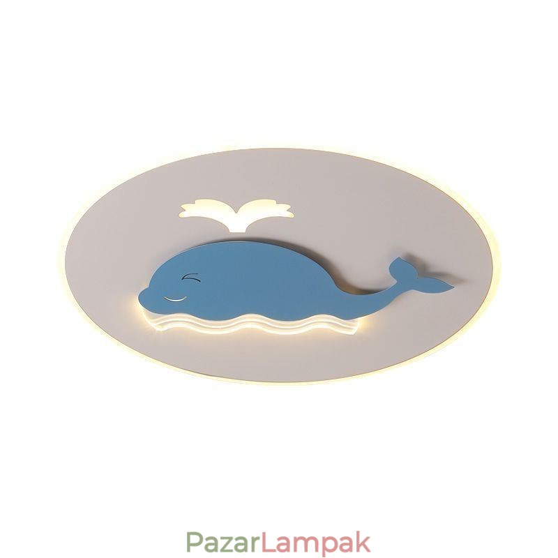 Modern kreatív mennyezeti lámpa bálna mennyezeti lámpa