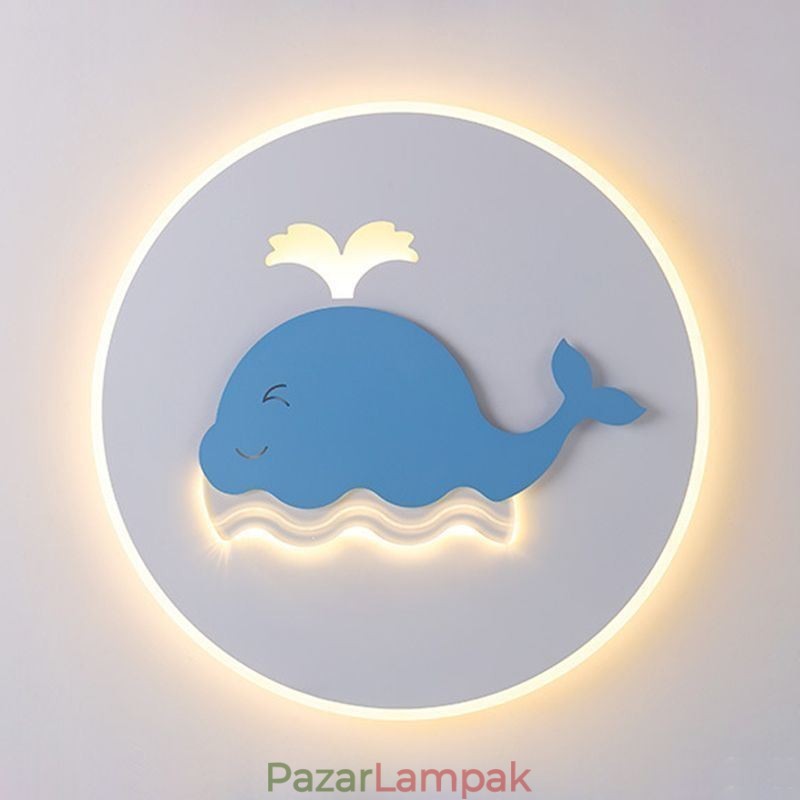 Modern kreatív mennyezeti lámpa bálna mennyezeti lámpa