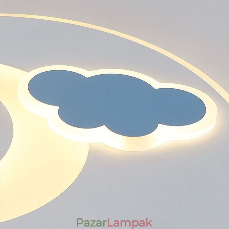 Simplicity mennyezeti lámpa, hold és csillag mennyezeti lámpa