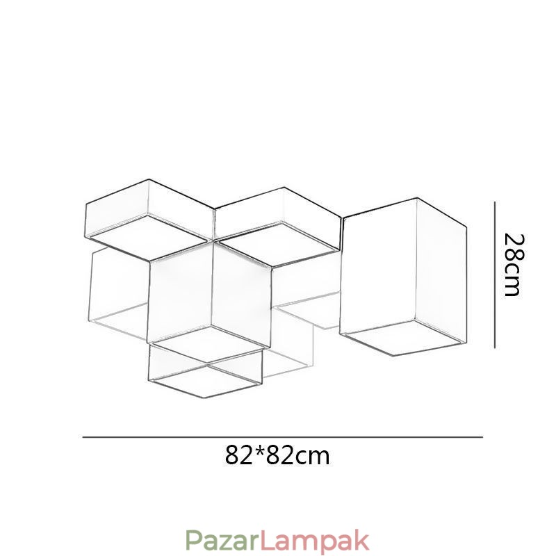 Modern mennyezeti világító kocka mennyezeti lámpa