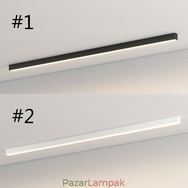 Modern mennyezeti lámpa, hosszú csíkos felületre szerelhető mennyezeti lámpa
