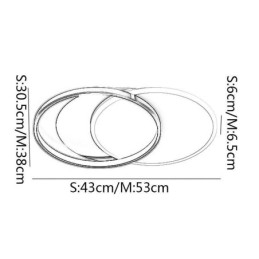 Kreatív mennyezeti lámpa, kerek kör alakú mennyezeti lámpa