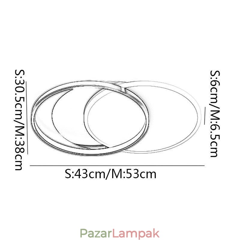 Kreatív mennyezeti lámpa, kerek kör alakú mennyezeti lámpa