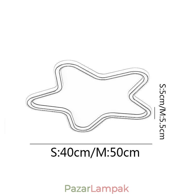 Modern mennyezeti lámpa csillag alakú mennyezeti lámpa