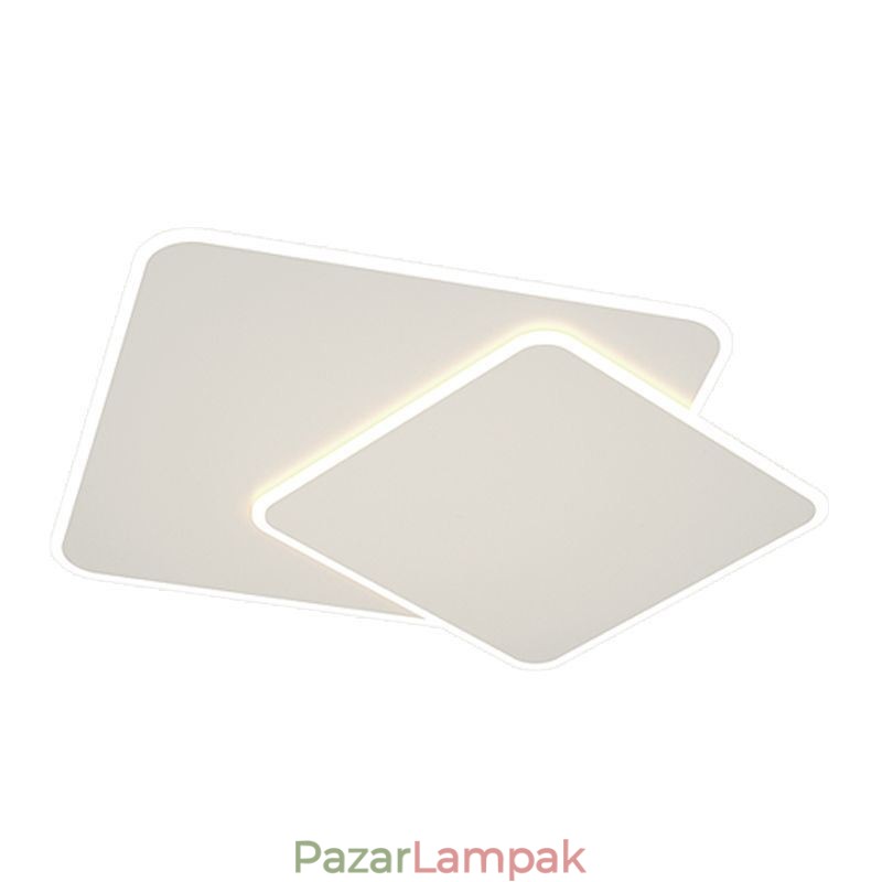 Modern süllyesztett geometriai négyzet alakú mennyezeti lámpa