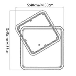 Modern süllyesztett geometriai négyzet alakú mennyezeti lámpa