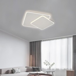 Modern süllyesztett geometriai négyzet alakú mennyezeti lámpa
