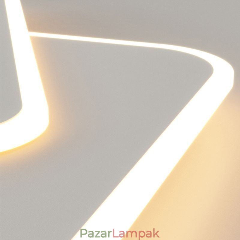 Modern süllyesztett geometriai négyzet alakú mennyezeti lámpa
