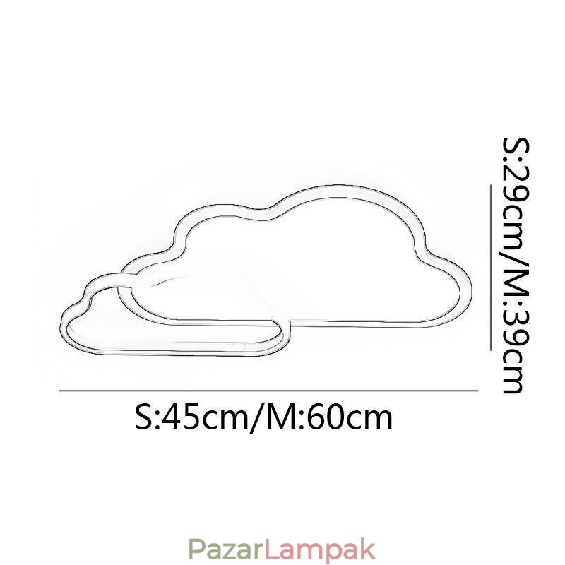 Modern mennyezeti lámpa Kreatív felhő dekorációs lámpa