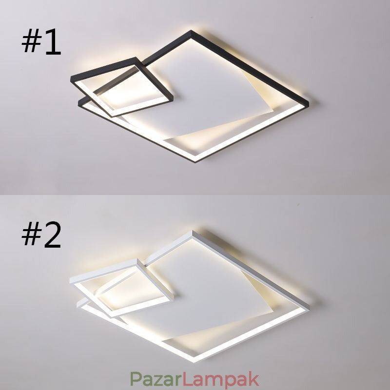 Modern mennyezeti lámpa négyzet alakú beltéri intelligens lámpatestek