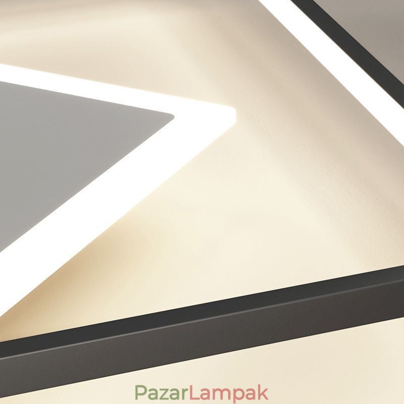 Modern mennyezeti lámpa geometriai négyzet alakú mennyezeti lámpa