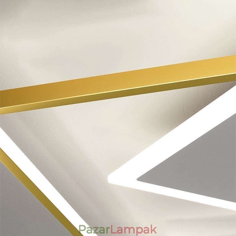 Modern mennyezeti lámpa geometriai négyzet alakú mennyezeti lámpa