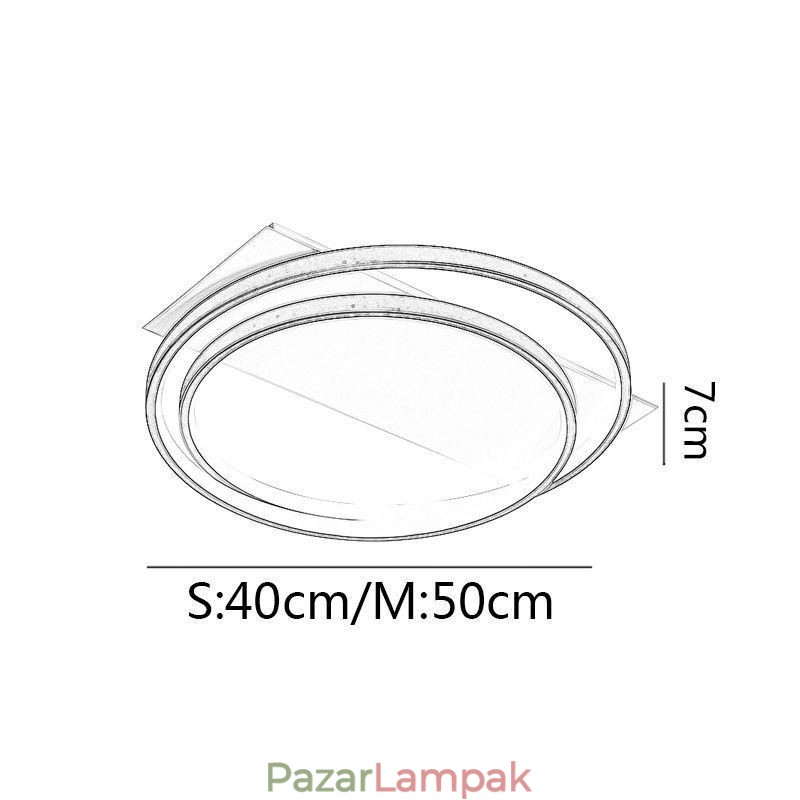 Modern mennyezeti lámpa, kerek, süllyesztett mennyezeti lámpa