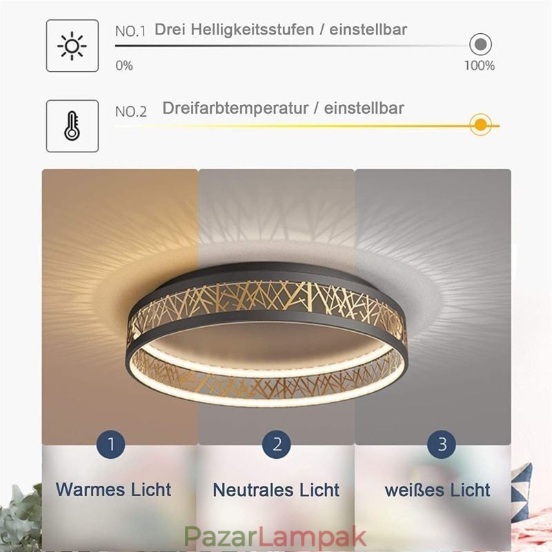 Mennyezeti Light Bird Nest kerek lámpa modern lámpatestek