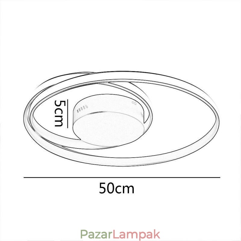 Modern mennyezeti lámpák Dupla kerek lámpák