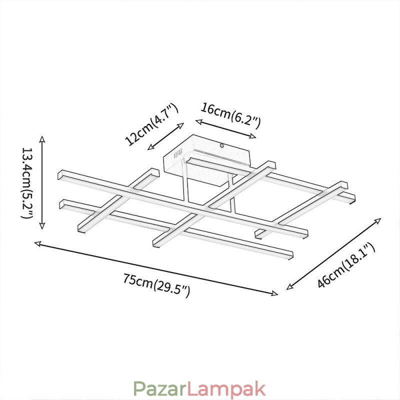 Süllyesztett mennyezeti lámpa, alumínium mennyezeti lámpa