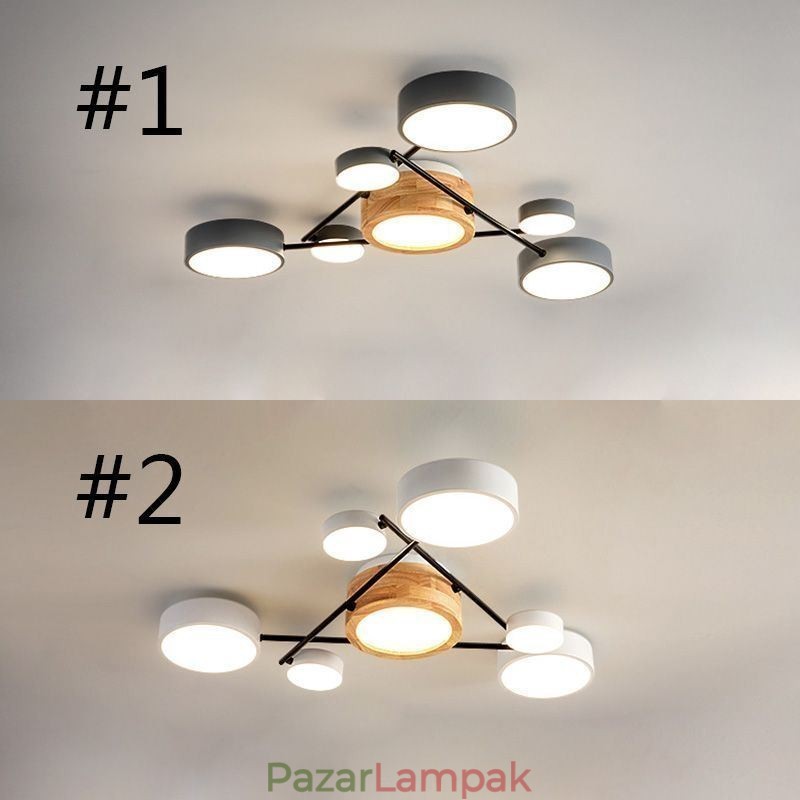 Modern molekula alakú akril mennyezeti lámpa