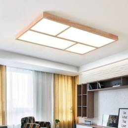 Modern mennyezeti lámpa, minimalista fa stílusú, süllyesztett mennyezeti lámpatest