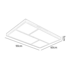 Modern mennyezeti lámpa, minimalista fa stílusú, süllyesztett mennyezeti lámpatest