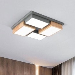 Modern mennyezeti lámpa, geometrikus fa mennyezeti lámpa