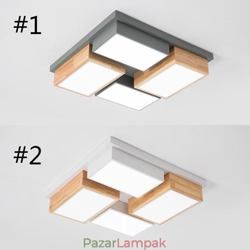 Modern mennyezeti lámpa, geometrikus fa mennyezeti lámpa