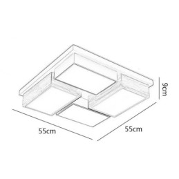 Modern mennyezeti lámpa, geometrikus fa mennyezeti lámpa
