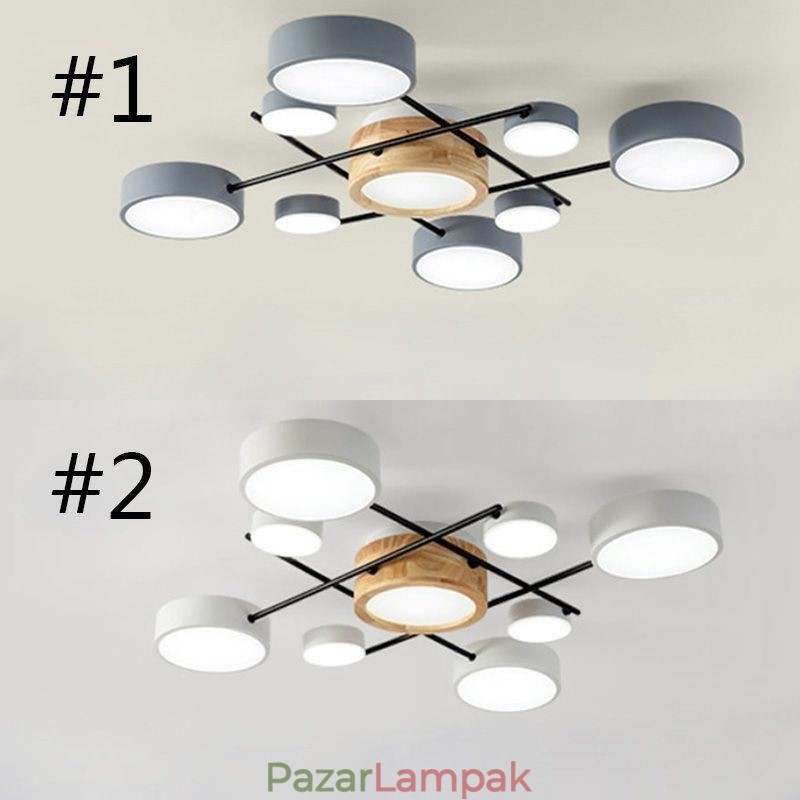 Modern mennyezeti lámpa toldó négyszögű mennyezeti lámpa