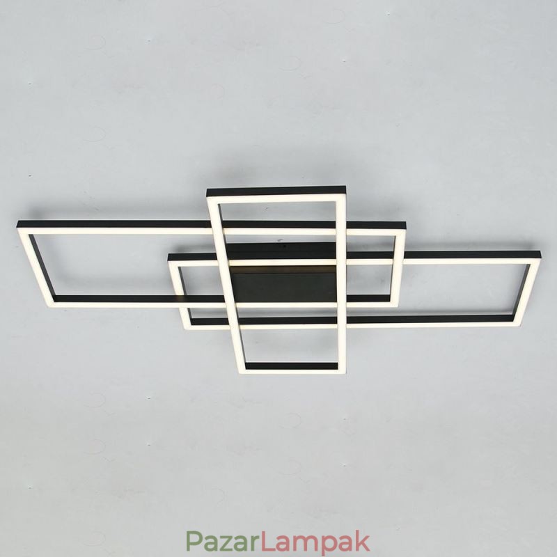 Modern mennyezeti lámpa geometriai négyzet alakú mennyezeti lámpa