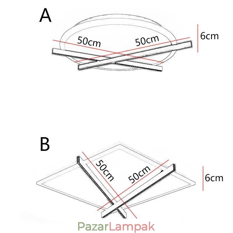 Nordic mennyezeti lámpa Art Óra Design mennyezeti lámpa